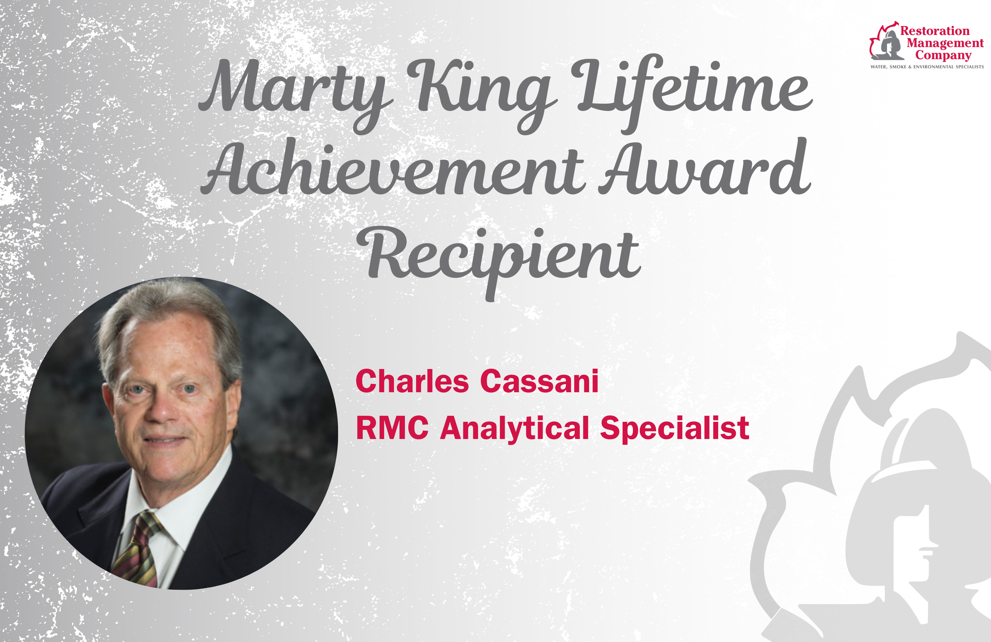 RMC’s Charles Cassani Accepts the Marty King Lifetime Achievement Award!