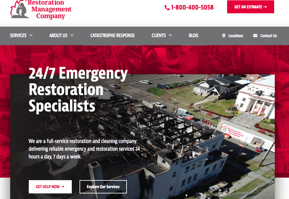 Restoration Management Company Launches New Website